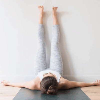 Ayaqları divara söykəmək